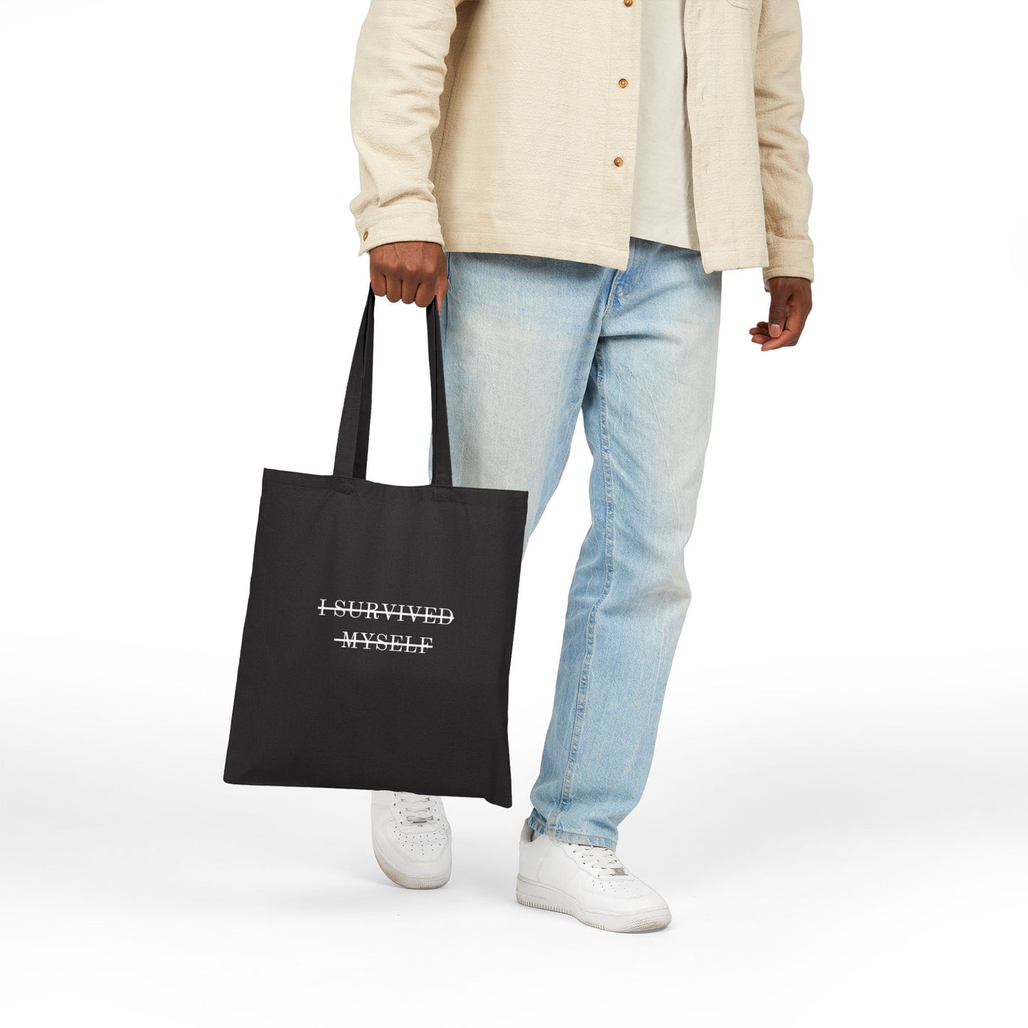I Survived Myself Tote Bag