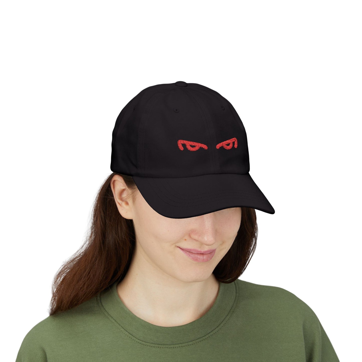 Red Eye Dad Cap - Angry Eye Casual Hat
