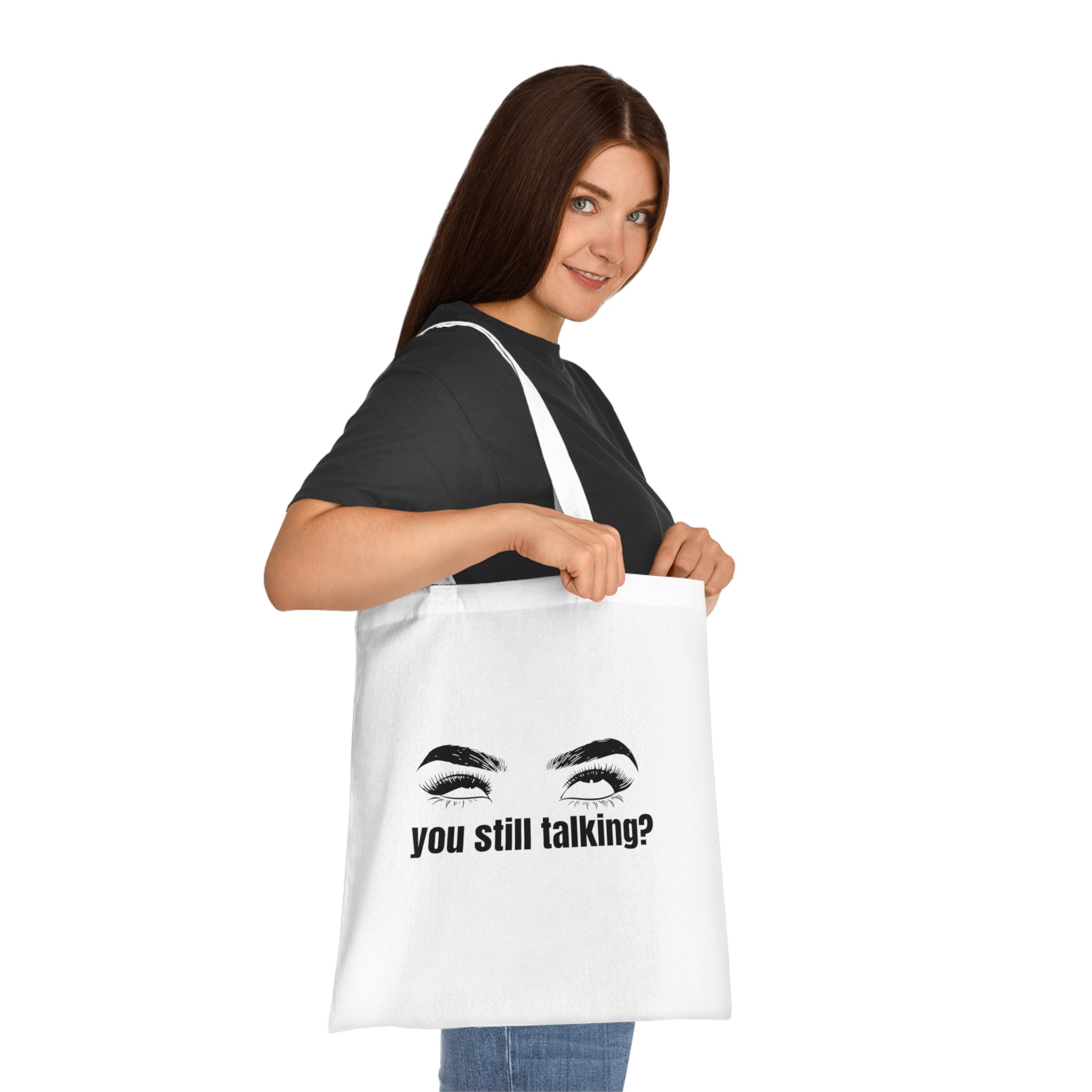 Chic Cotton Tote for Everyday Essentials, Funny Tote Bag, Gift for Friends, Eco-Friendly Shopping Bag, Casual Use, Statement Tote