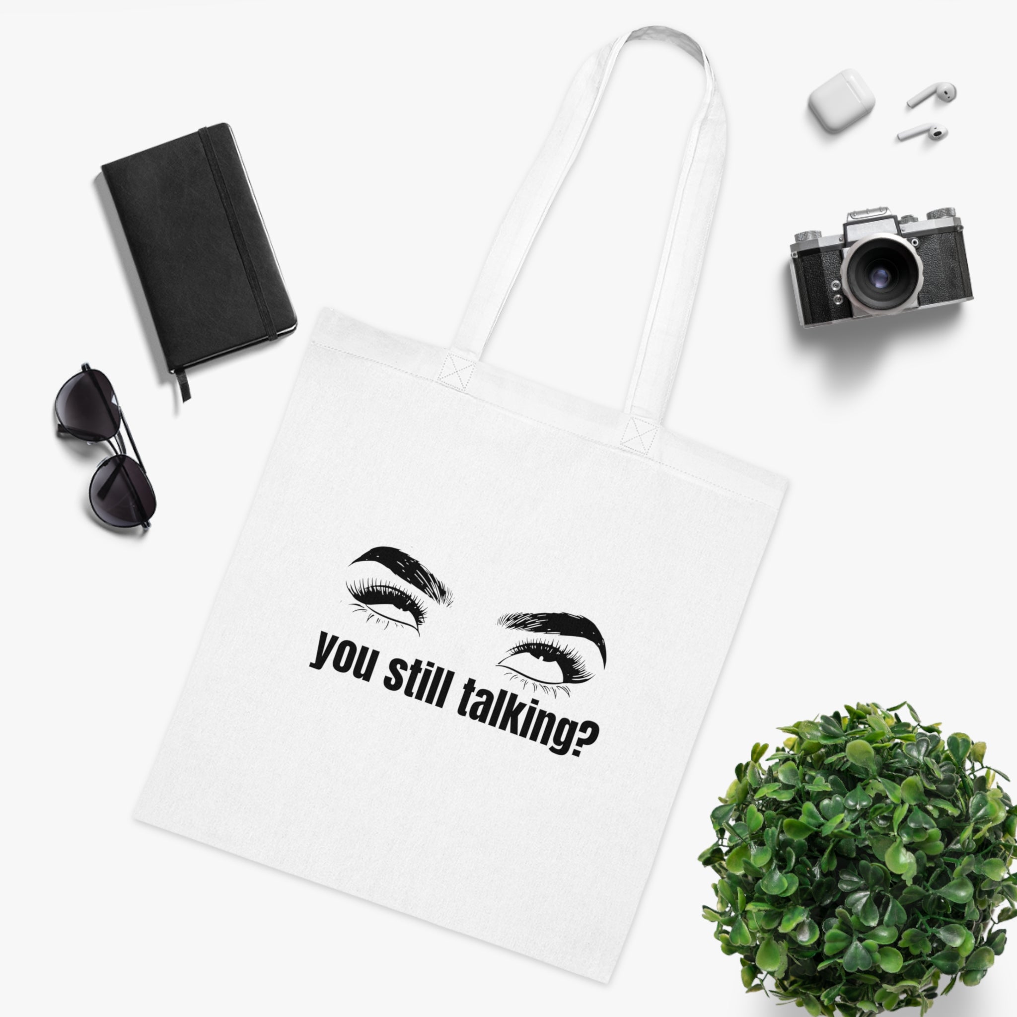 Chic Cotton Tote for Everyday Essentials, Funny Tote Bag, Gift for Friends, Eco-Friendly Shopping Bag, Casual Use, Statement Tote