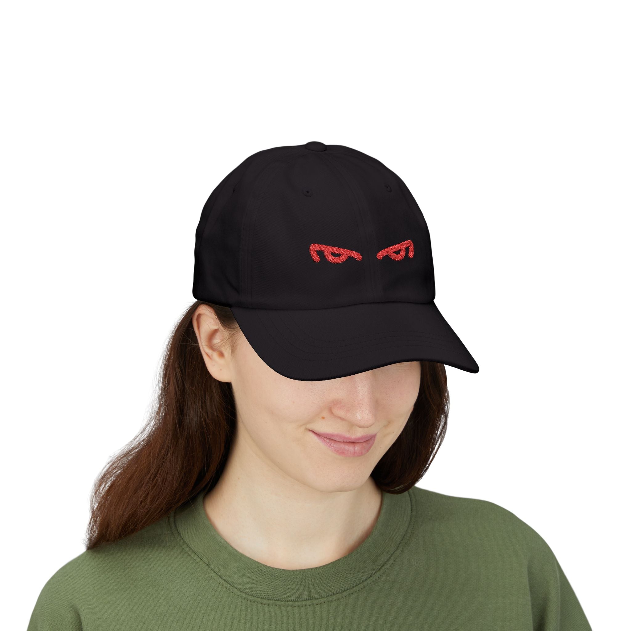 Red Eye Dad Cap - Angry Eye Casual Hat