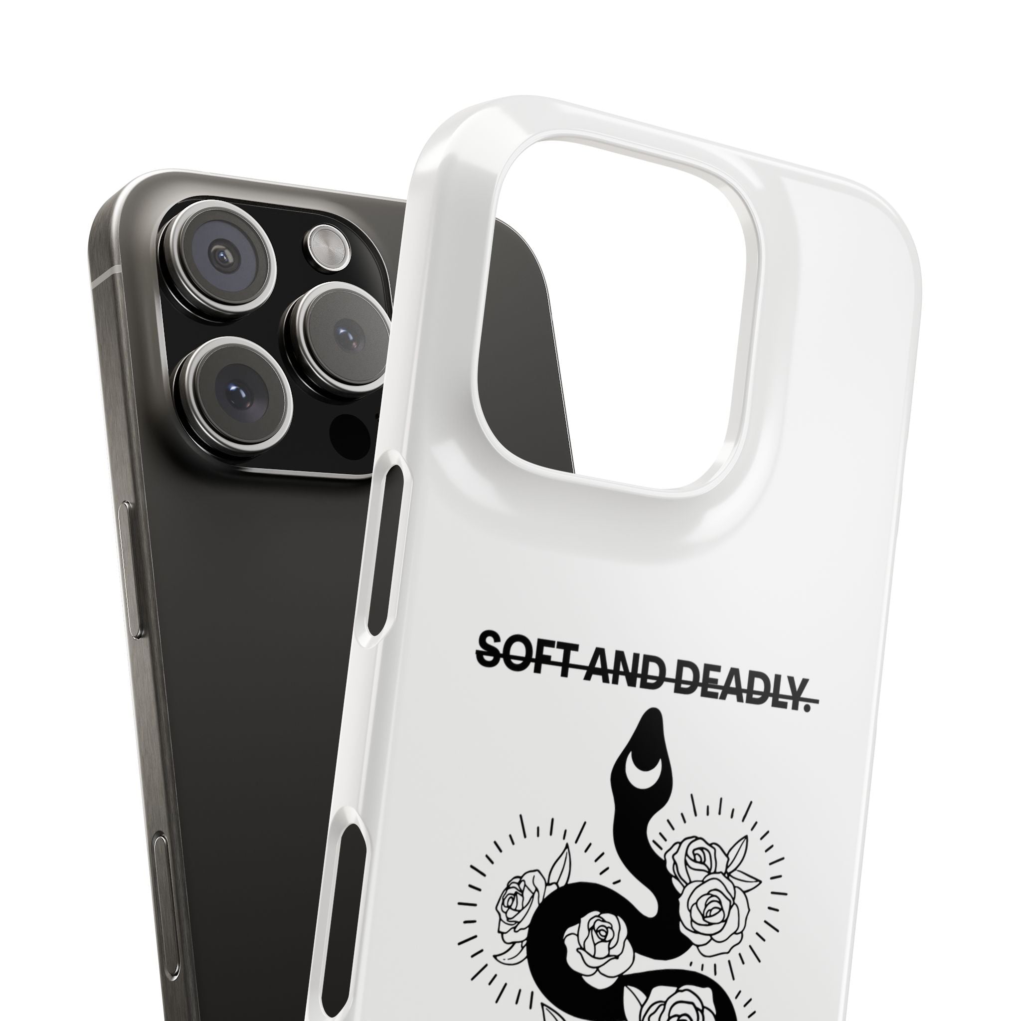Soft and Deadly Snap Cases | Trendy Phone Case, Gift for Her, Artistic Phone Cover, Unique Cell Phone Accessory, Stylish Protection